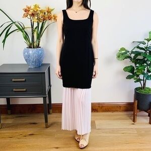 Bailey 44 white pleated skirt detail dress